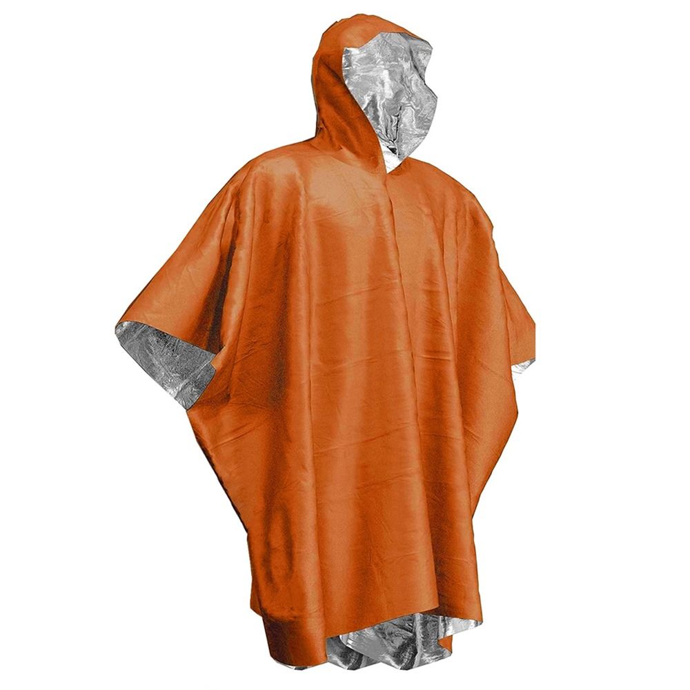 Emergency Poncho Rain - 1 Pezzo Telo Impermeabile per Escursionismo